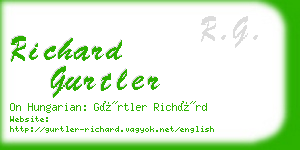 richard gurtler business card